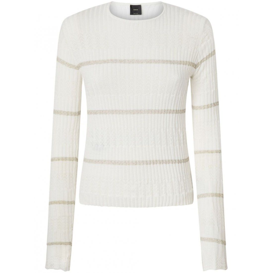 Pinko - T-Shirt manches longues 'Striped' pour Femmes