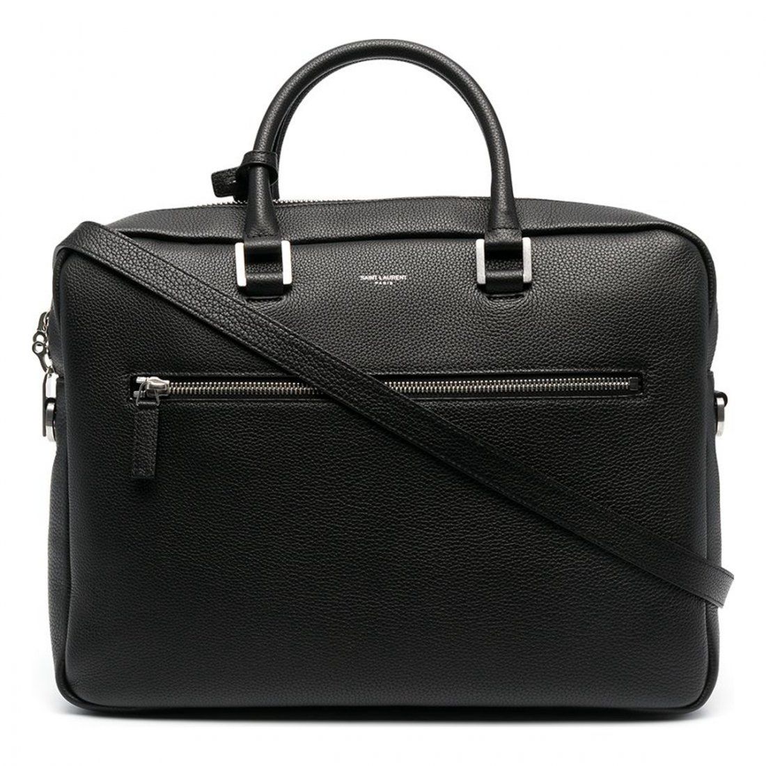 Saint laurent - Sac Besace 'Pebbled Texture' pour Hommes