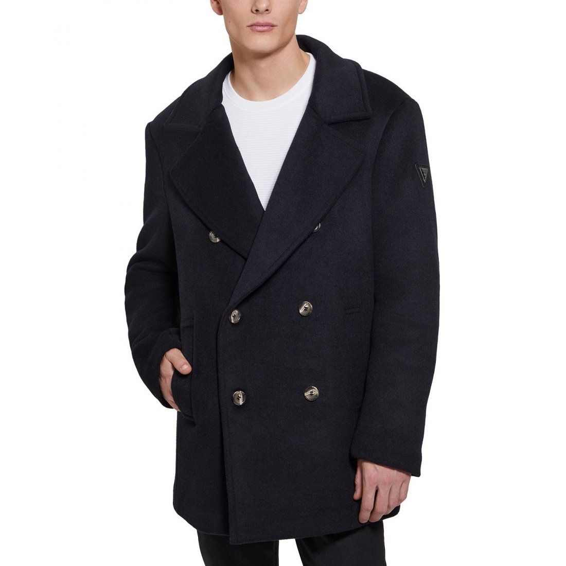 Guess - Caban 'Removable Nylon Hooded Inset' pour Hommes