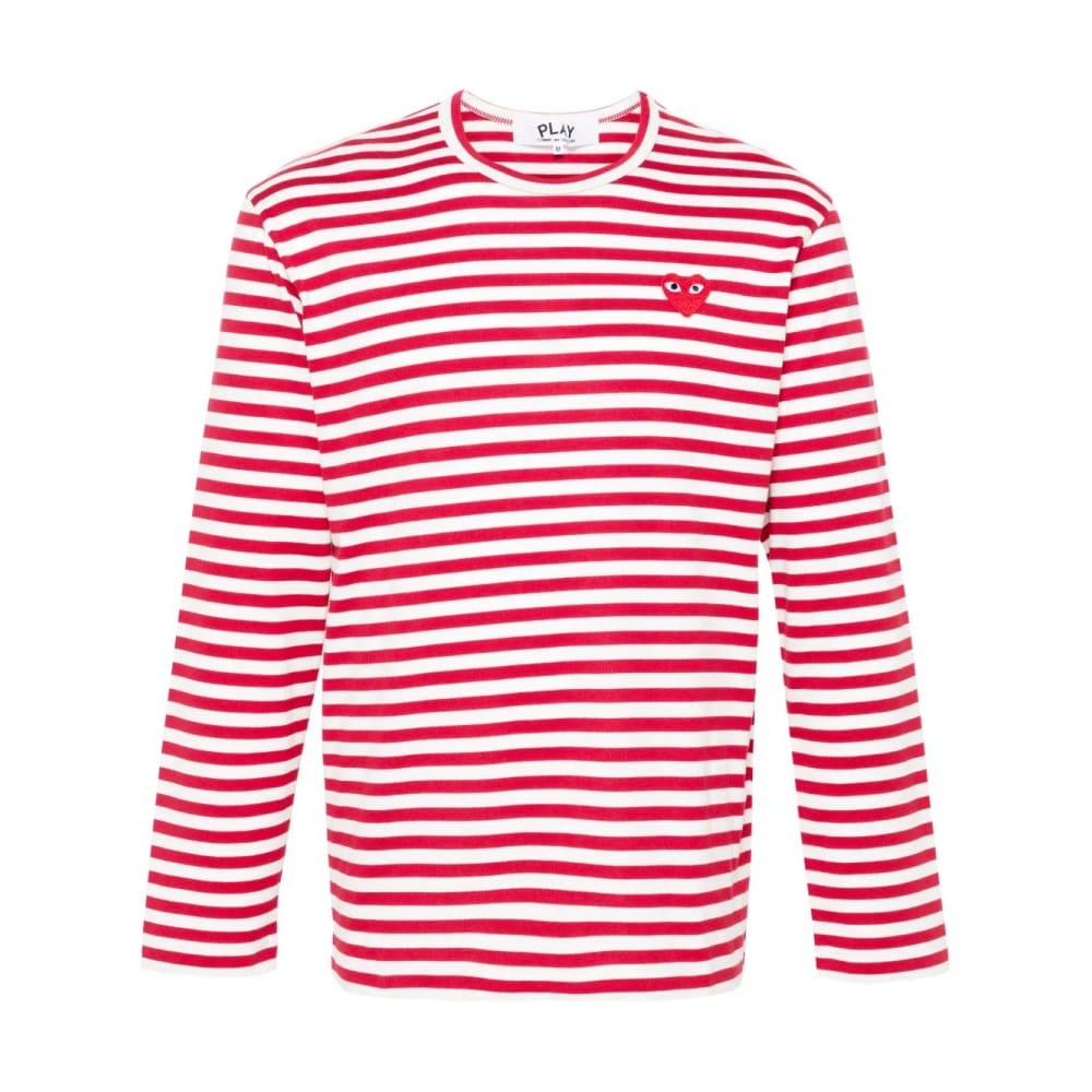 Comme des garçons play - "T-shirt 'Heart-Patch Striped' pour Femmes"