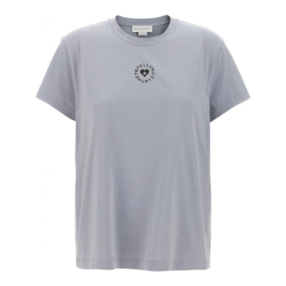 Stella mccartney - T-shirt 'Logo-Print Crew-Neck' pour Femmes