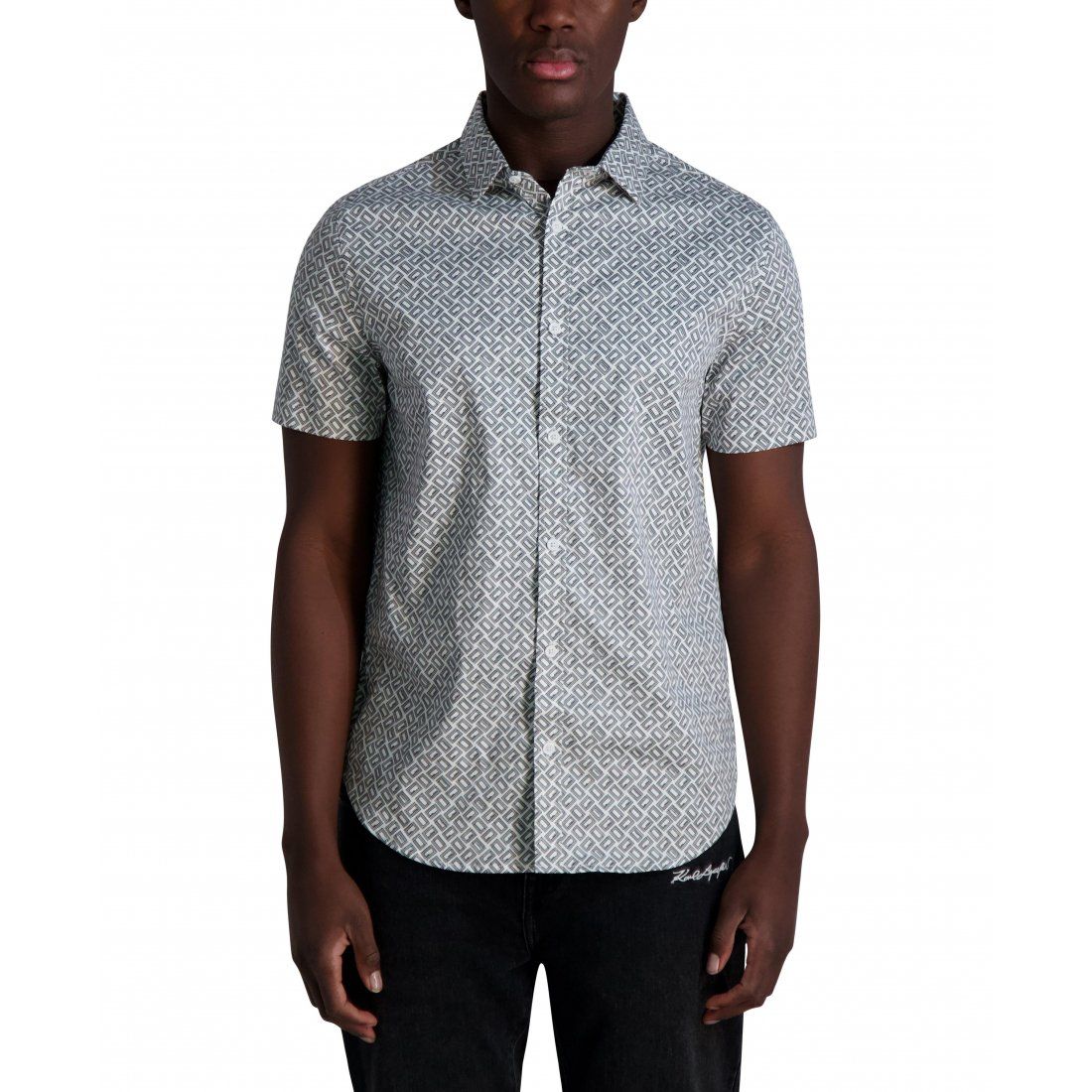 Karl lagerfeld paris - Chemise 'Double L Print Camp' pour Hommes