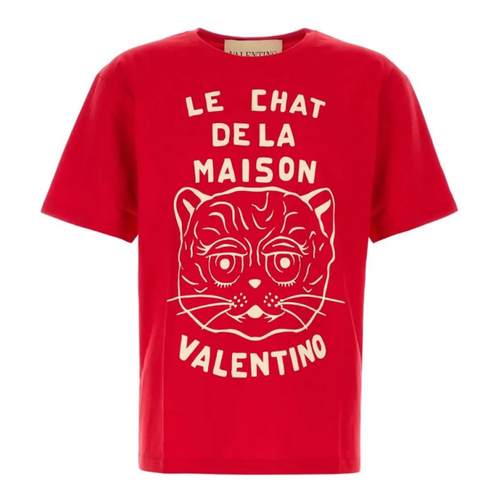 Valentino - T-shirt 'Chat De La Maison-print' pour Hommes