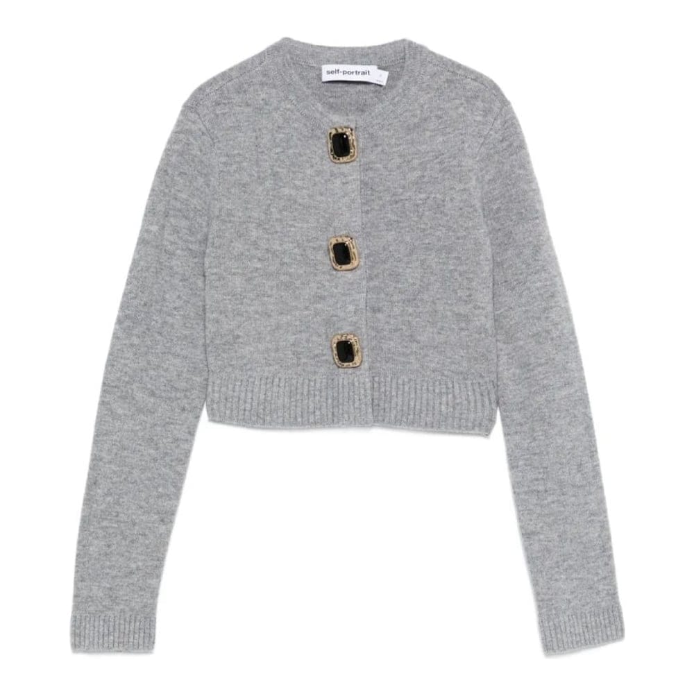 Self-portrait - Cardigan 'Embellished-Button' pour Femmes