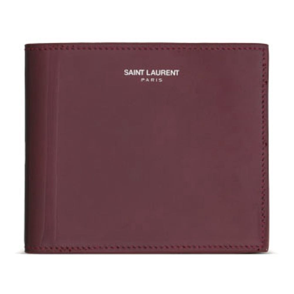 Saint laurent - Portefeuille 'Bi-Fold Embossed With A Signature' pour Hommes