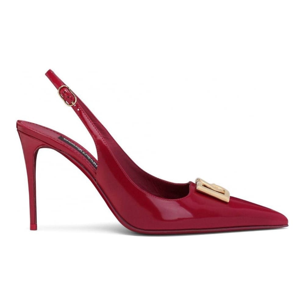 Dolce&gabbana - Escarpins à bride 'Logo Plaque' pour Femmes