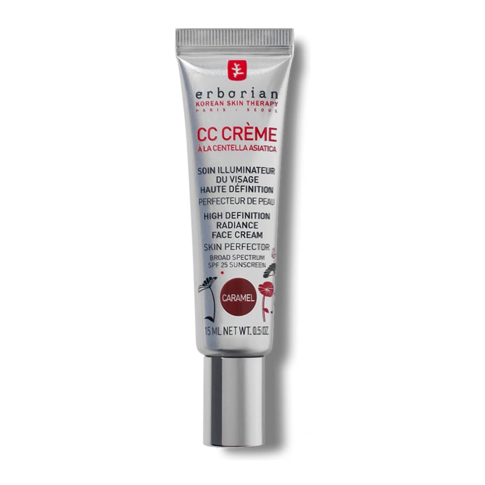 Erborian - CC Crème À La Centella Asiatica Soin Illuminateur Du Visage Haute Définition SPF 25 - Caramel 15 ml