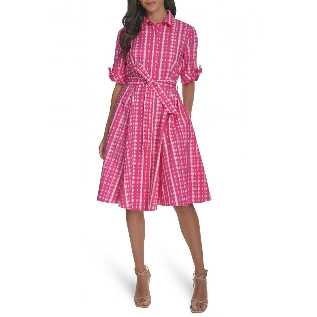 Calvin klein - Robe chemise 'Short Sleeve Cotton' pour Femmes