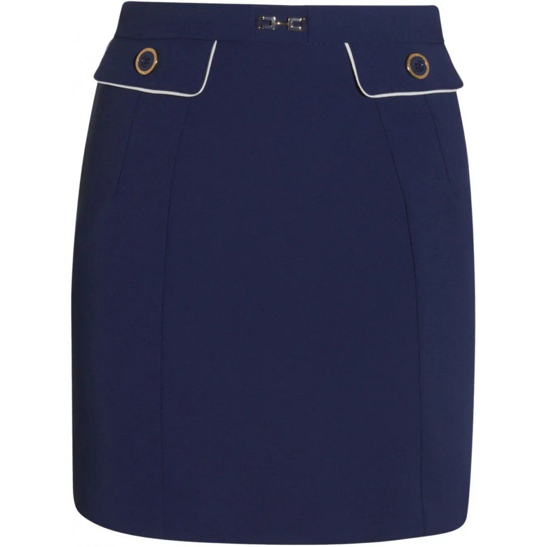 Elisabetta franchi - Mini Jupe 'Logo-Plaque' pour Femmes