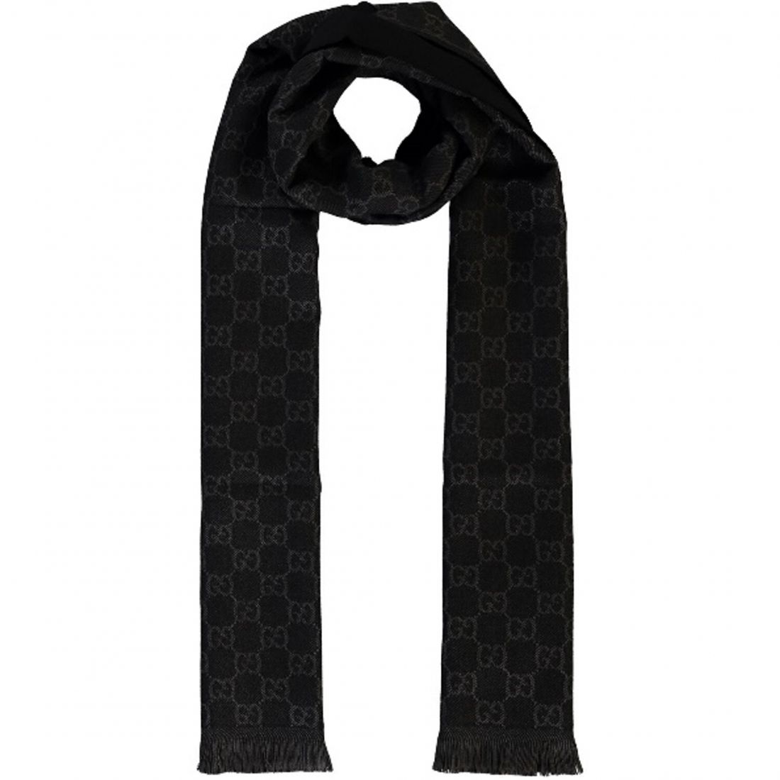 Gucci - Écharpe en laine 'Monogram' pour Hommes
