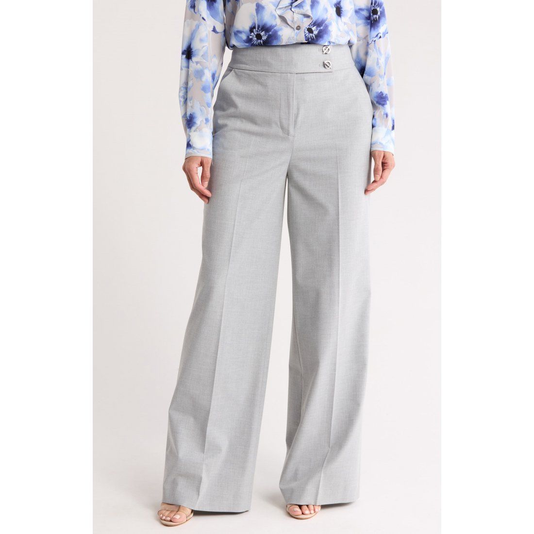 Calvin klein - Pantalon 'High Waist Wide Leg' pour Femmes