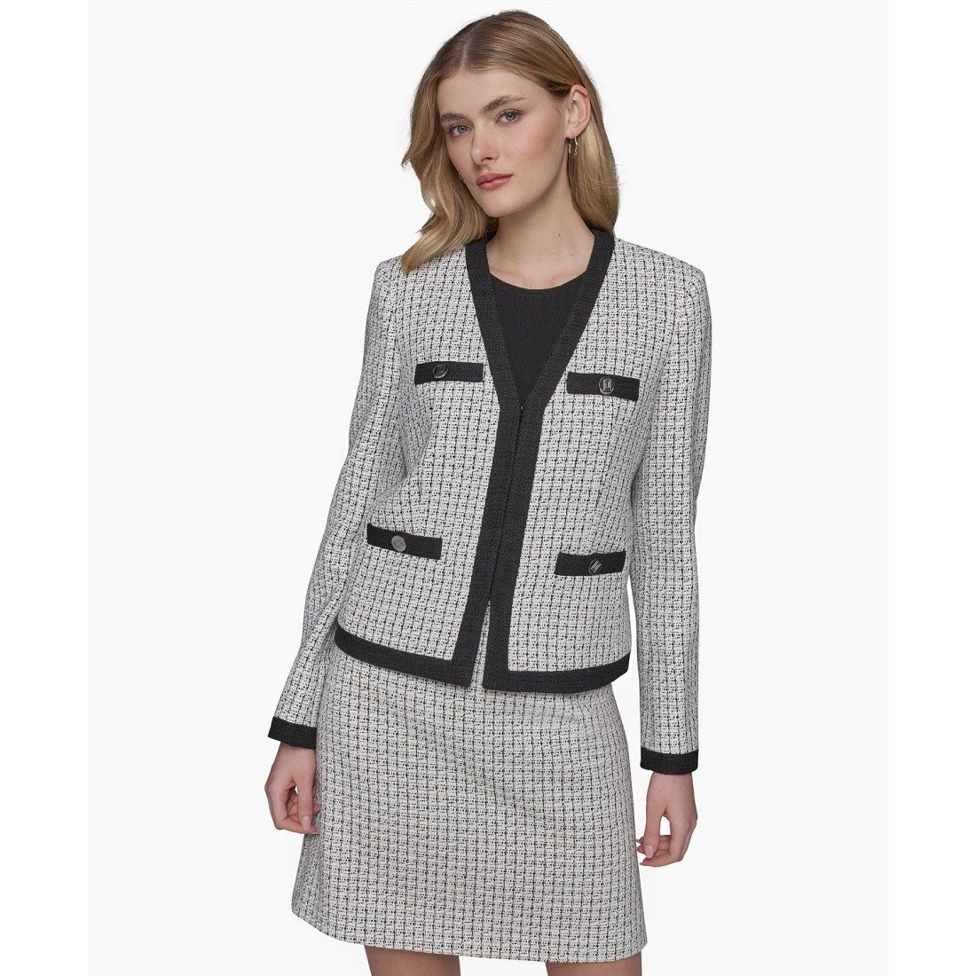 Karl lagerfeld paris - Veste 'Tweed Framed' pour Femmes