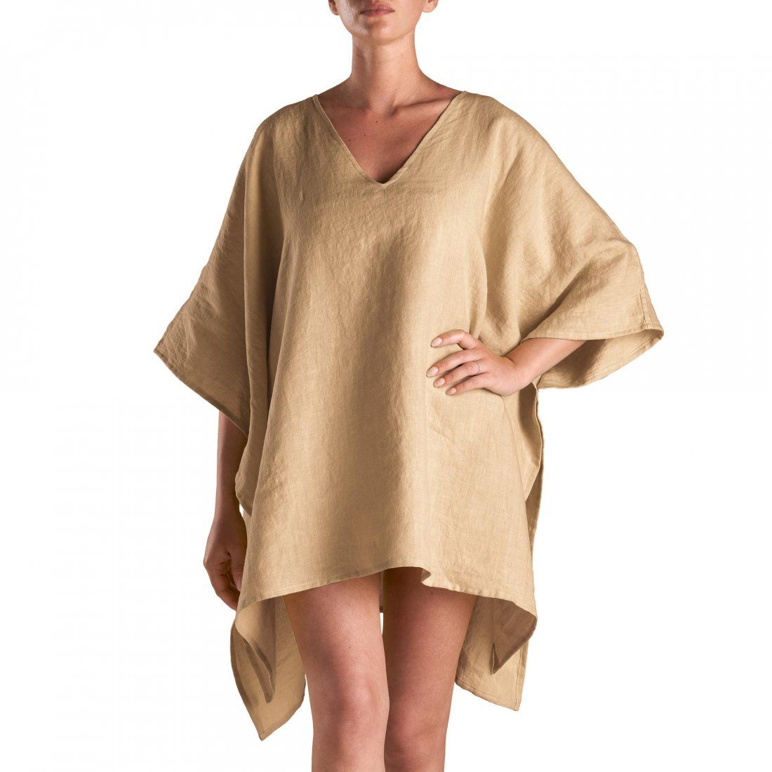 Biancoperla - Stella, Caftan En Lin