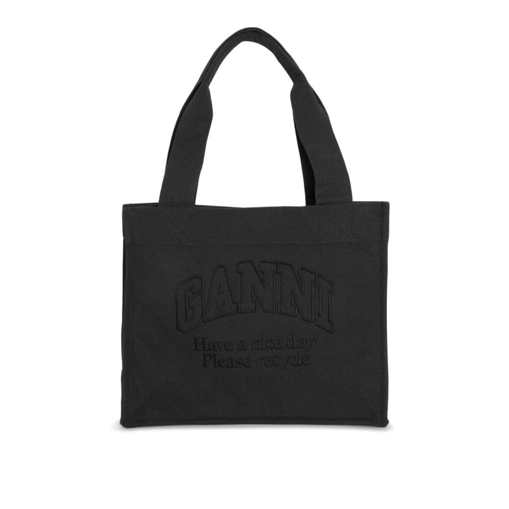 Ganni - "Sac Cabas 'Logo-Embroidered' pour Femmes"