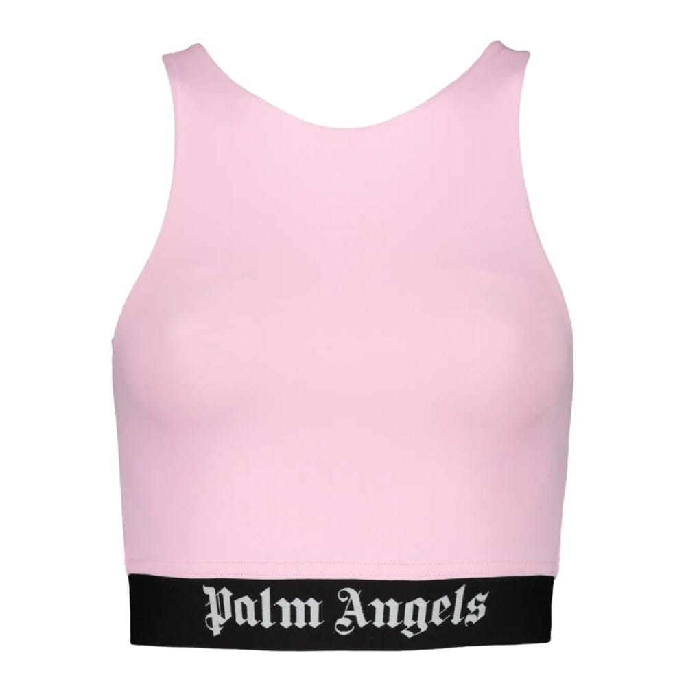 Palm angels - Crop Top 'Logo-Underband' pour Femmes