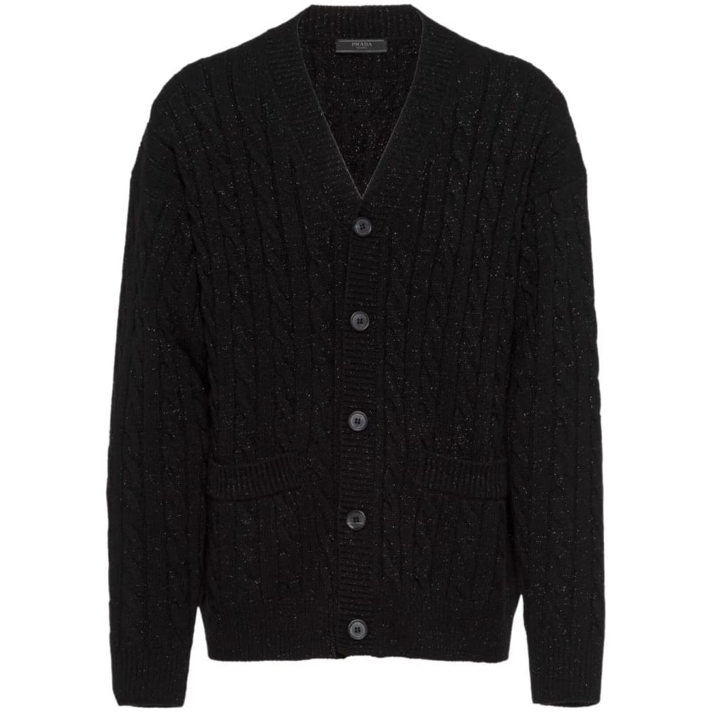 Prada - Cardigan 'Metallic-Threading' pour Hommes