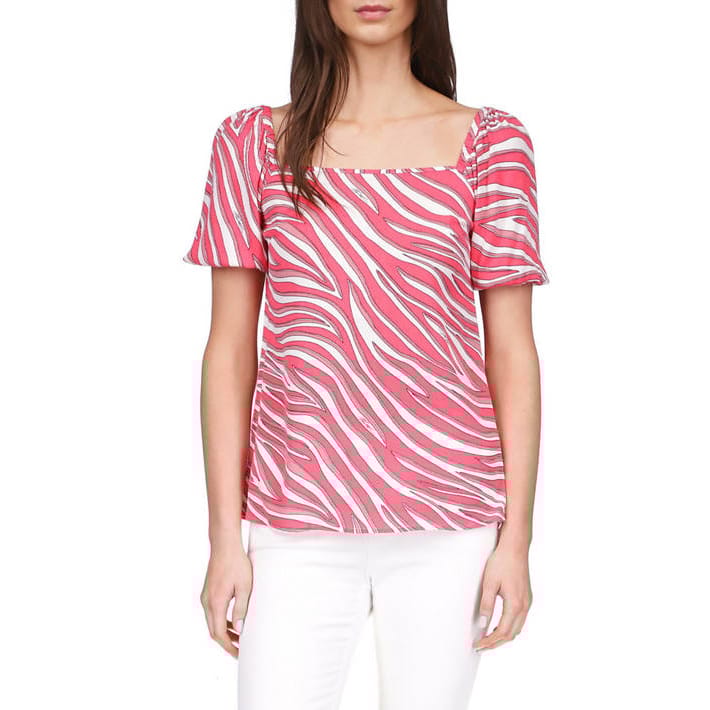 Michael michael kors - 'Zebra Square Neck Top' pour Femmes