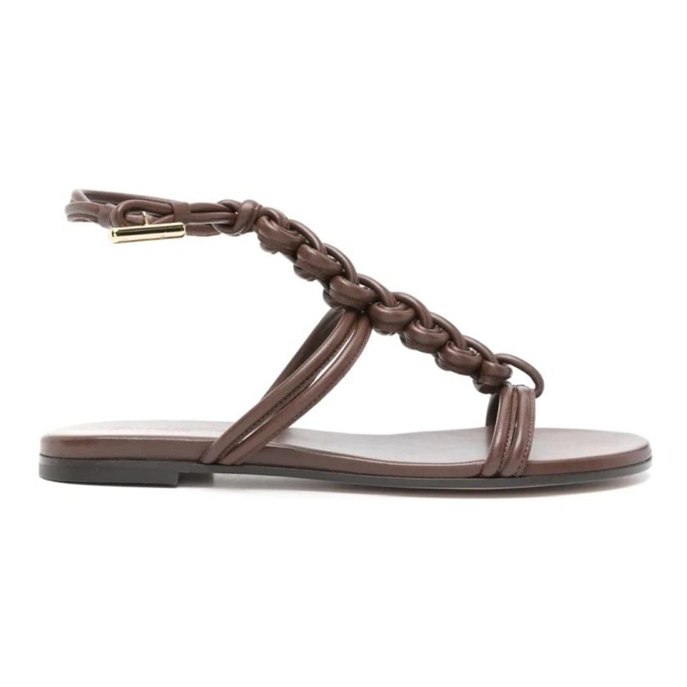 Gianvito rossi - Sandales plates 'Braided' pour Femmes