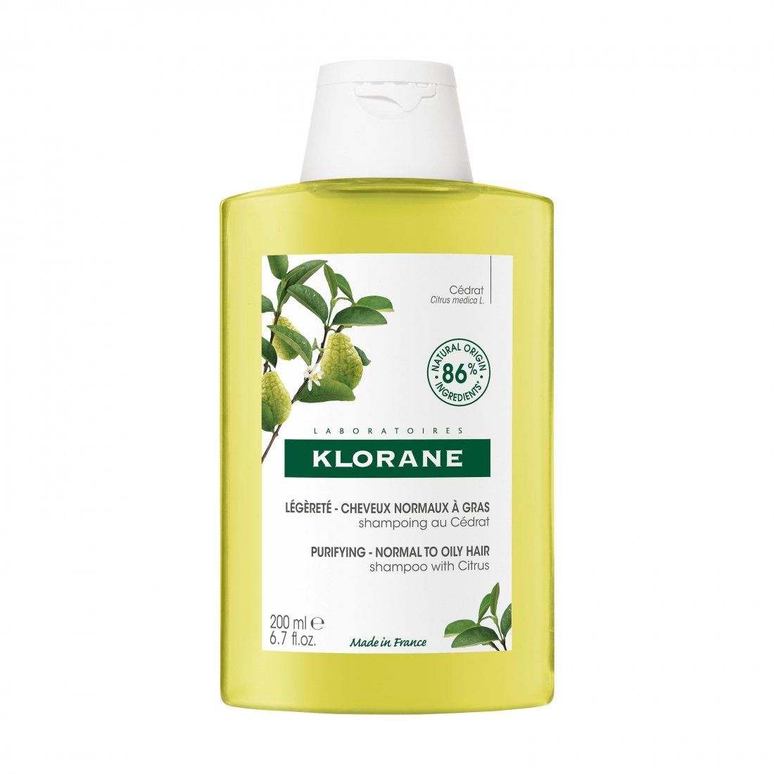 Klorane - Shampoing 'Au Cédrat' - 200 ml