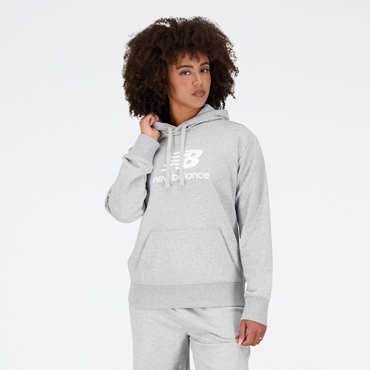 New Balance - W Essentials Stacked Logo Hoodie