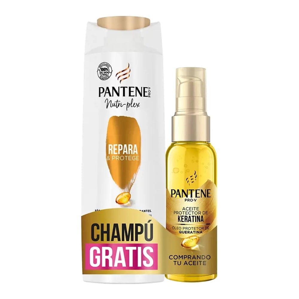 Pantene - Set de soins capillaires 'Pro-V Smooth & Sleek Dry Argan Oil' - 2 Pièces