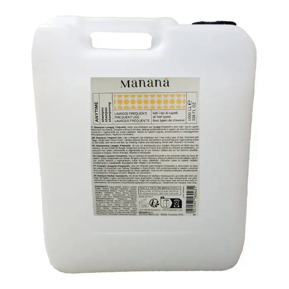 Mananã - Shampoing 'Anytime' - 10 L