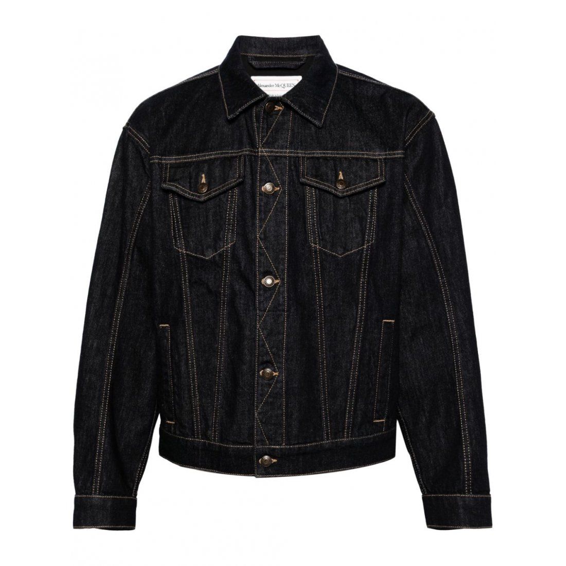 Alexander mcqueen - Veste en jeans 'Spread-Collar' pour Hommes