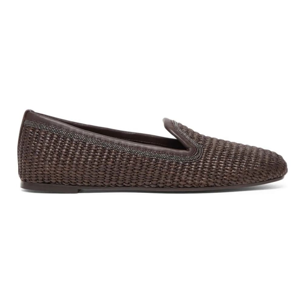 Brunello cucinelli - Chaussons 'Interwoven-Design' pour Femmes