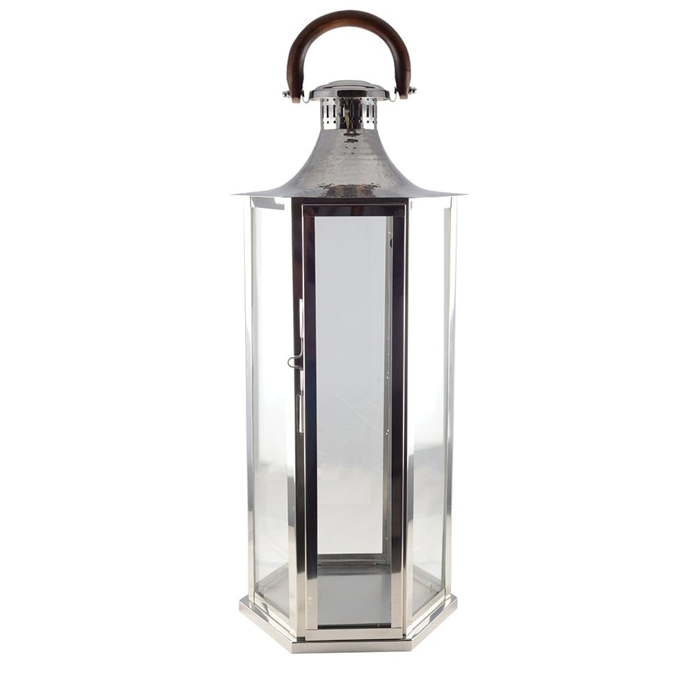 Aulica - Lanterne En Verre Grand Modèle 33x28x80cm