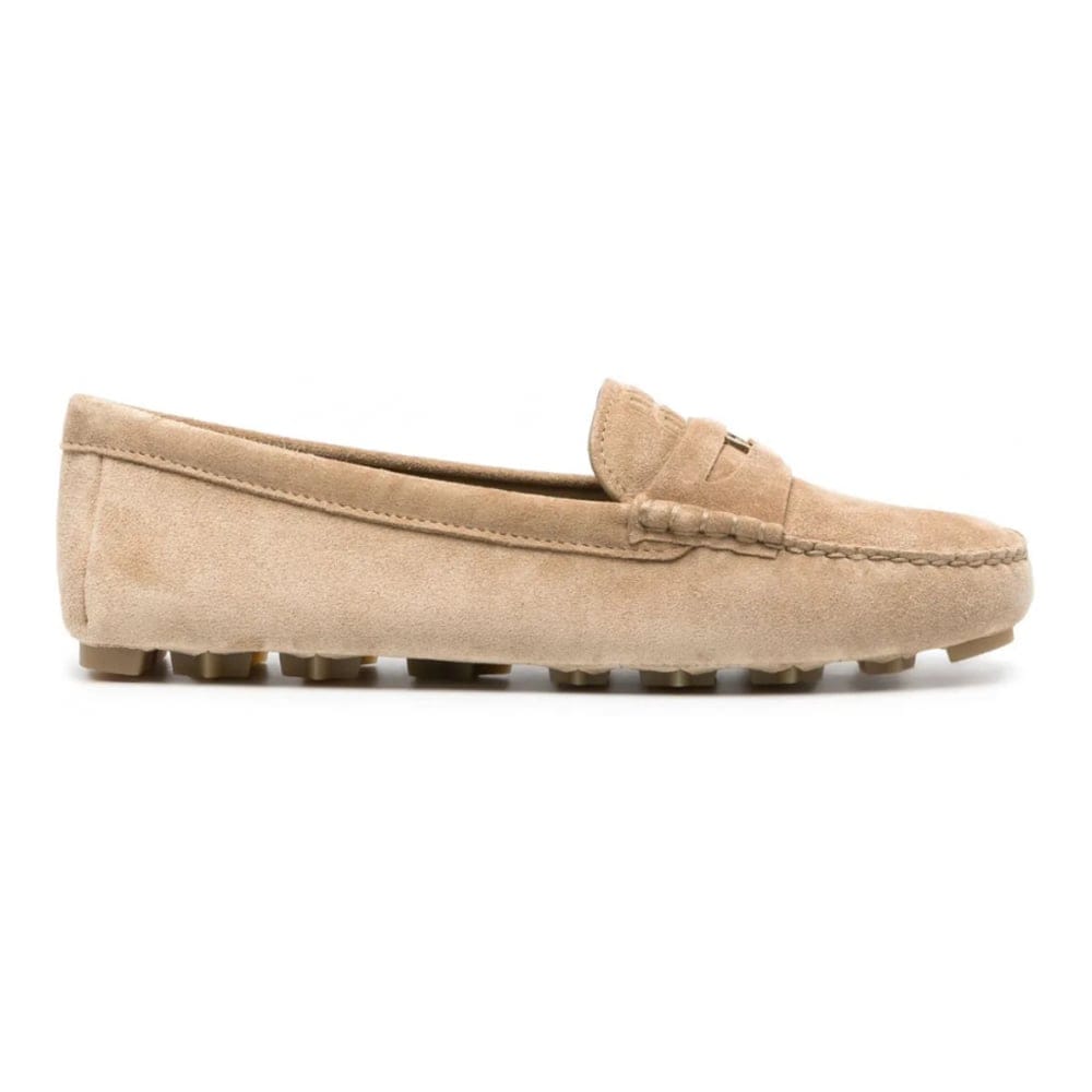 Miu miu - Mocassins 'Embossed-Logo' pour Femmes