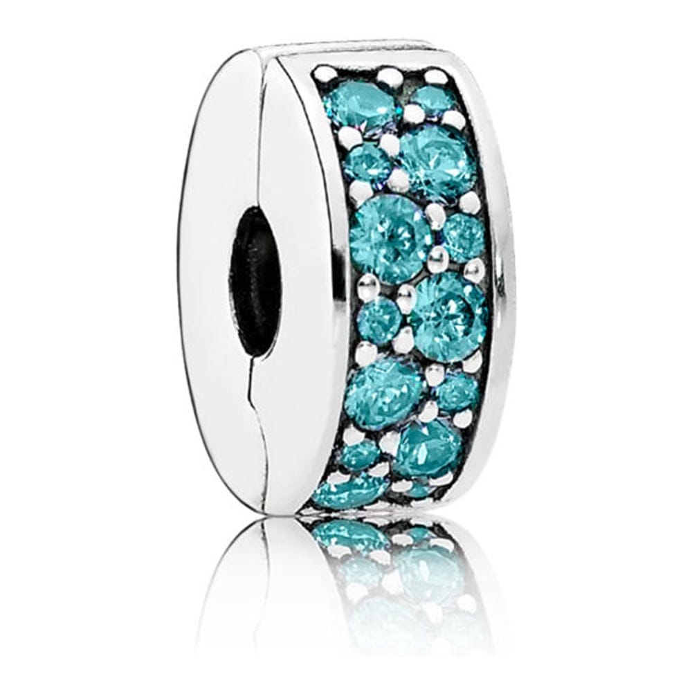 Pandora - Charm 'Teal Pavé Clip' pour Femmes