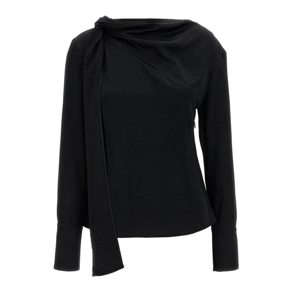 Givenchy - Blouse à manches longues 'Bow-Detail Draped' pour Femmes