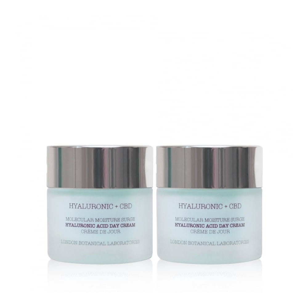 London botanical laboratories - Crème de jour 'Hyaluronic Acid + CBD | Molecular Moisture Surge Hyaluronic' - 50 ml, 2 Pièces