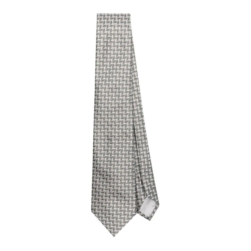Giorgio armani - Cravate 'Geometric-Print' pour Hommes