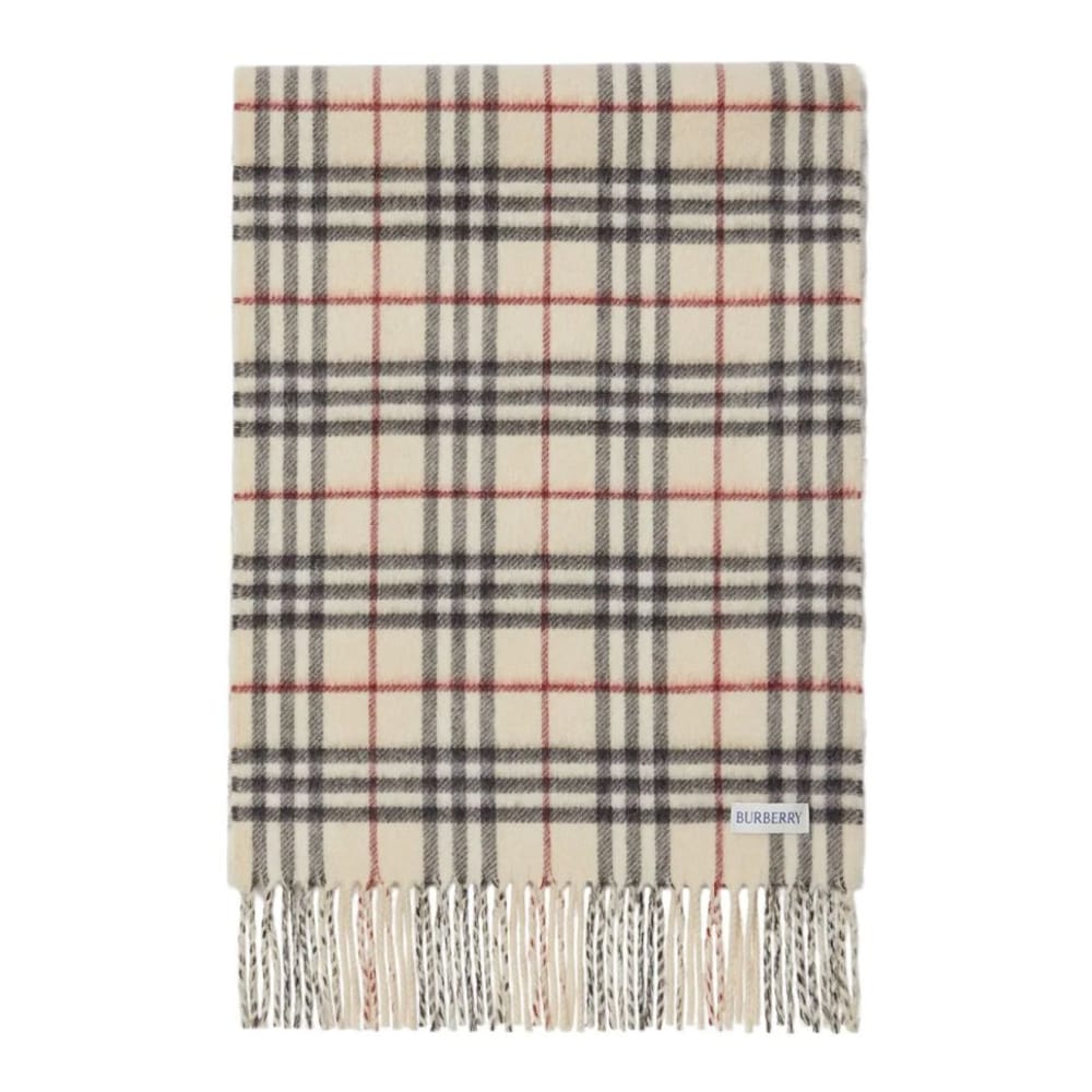 Burberry - Écharpe en cachemire  'Checked Reversible'