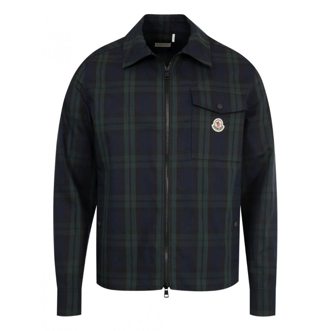 Moncler - Surchemise 'Plaid Zip-Up' pour Hommes