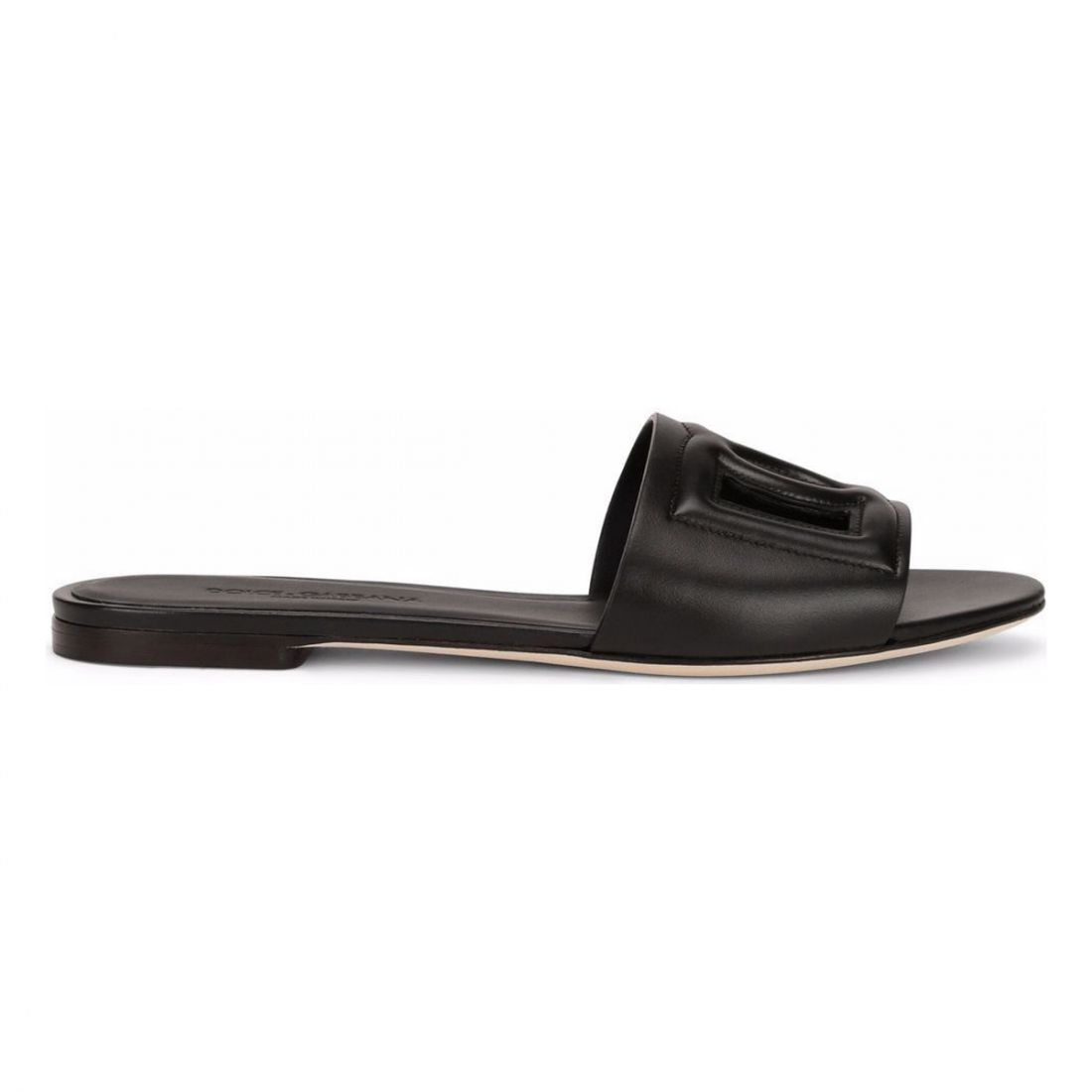 Dolce&gabbana - Sandales plates 'Millennials Logo' pour Femmes