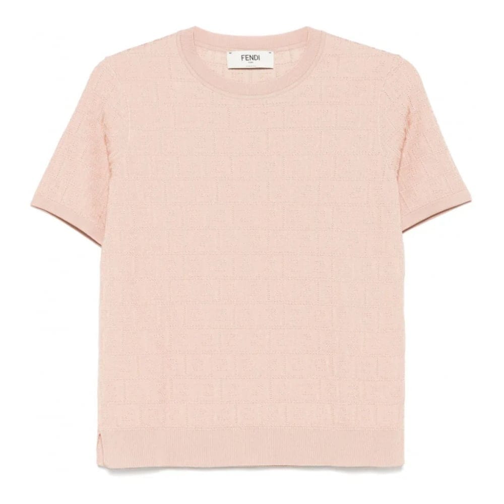 Fendi - T-shirt 'FF-Jacquard' pour Femmes