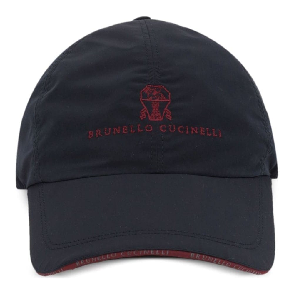 Brunello cucinelli - Casquette 'Logo-Embroidered' pour Hommes