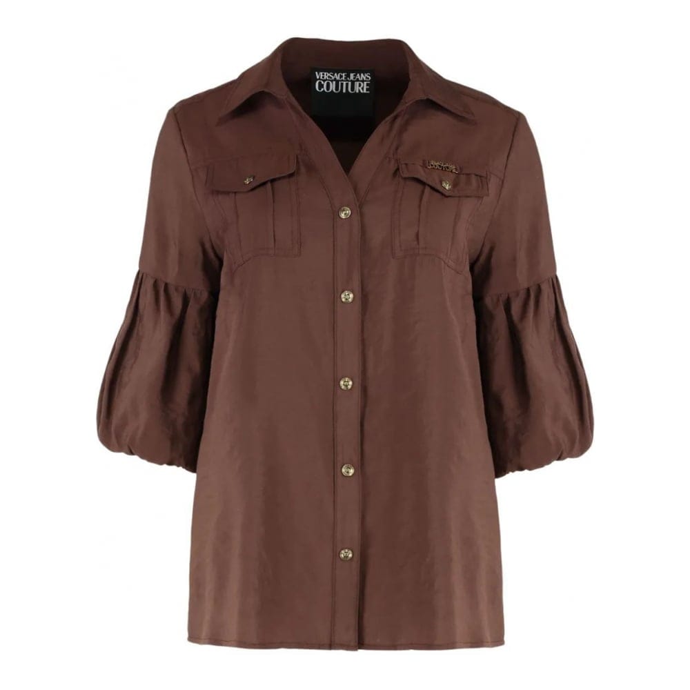 Versace jeans couture - Chemise 'Puff-Sleeve' pour Femmes