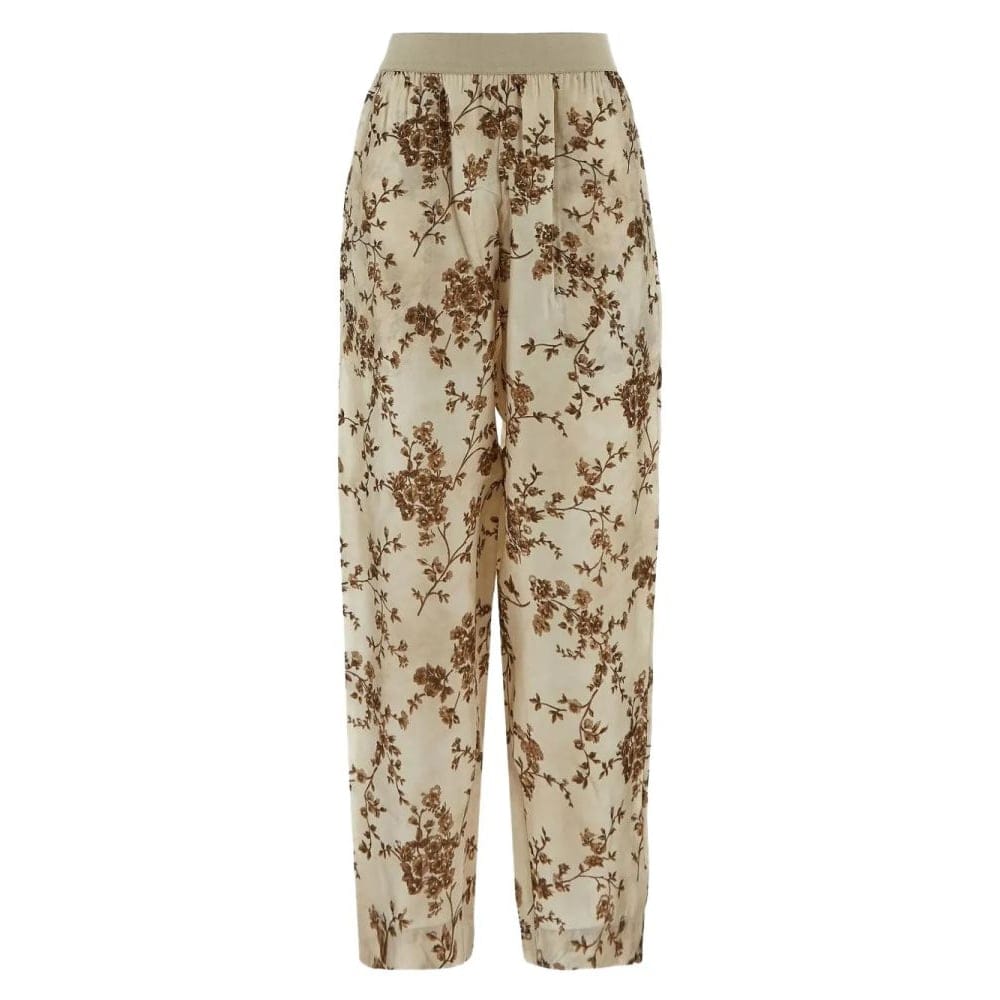 Uma wang - "Pantalon 'Floral-Print' pour Femmes"