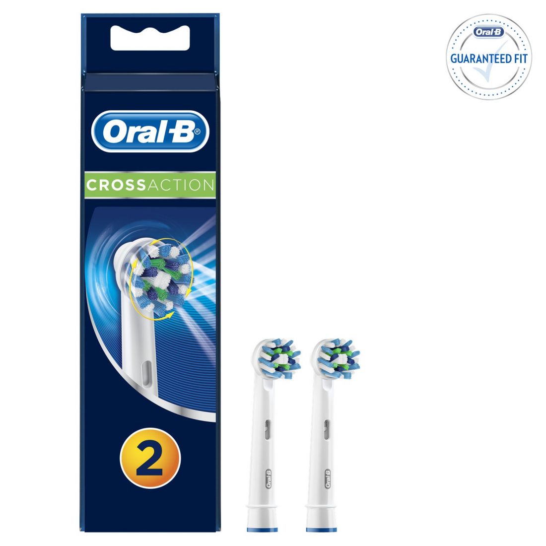 Oral-B - Set de tête de brosse à dents 'Cross Action' - 2 Pièces