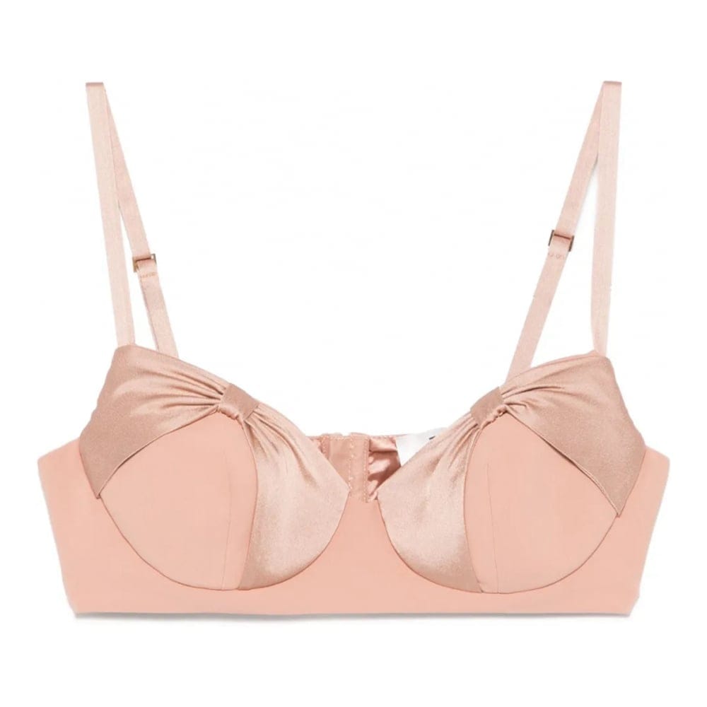 Elisabetta franchi - Crop Top 'Satin-Bow' pour Femmes