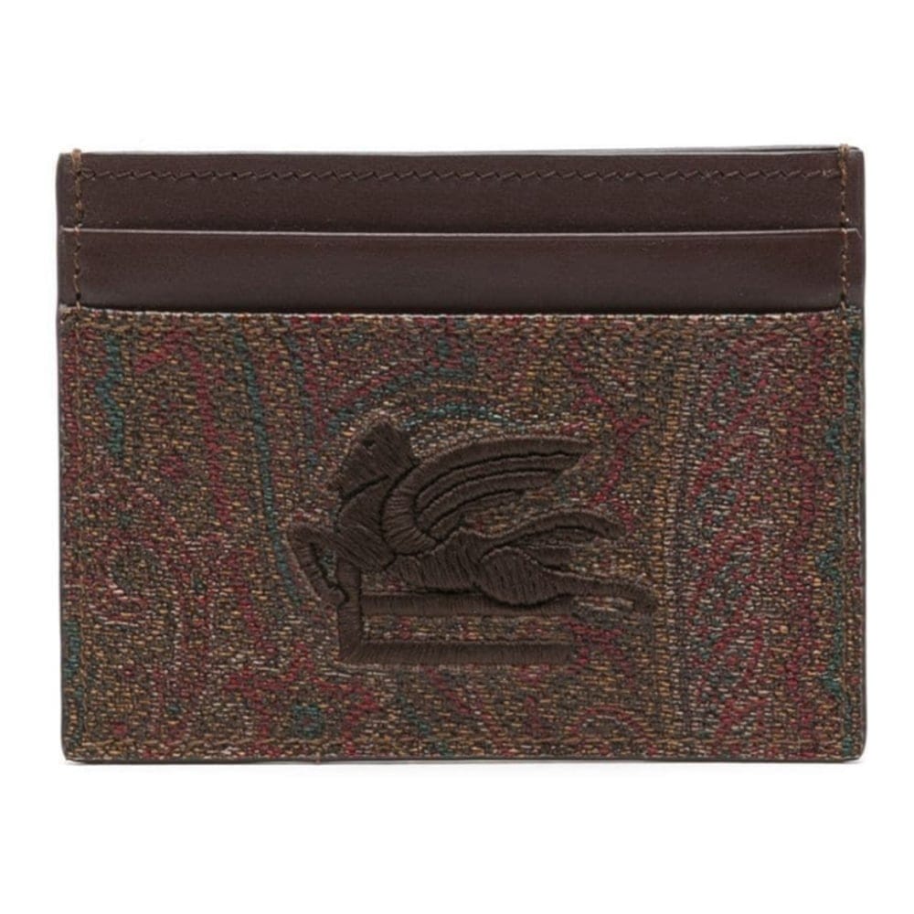 Etro - Porte-carte 'Pegaso-Embroidered' pour Femmes