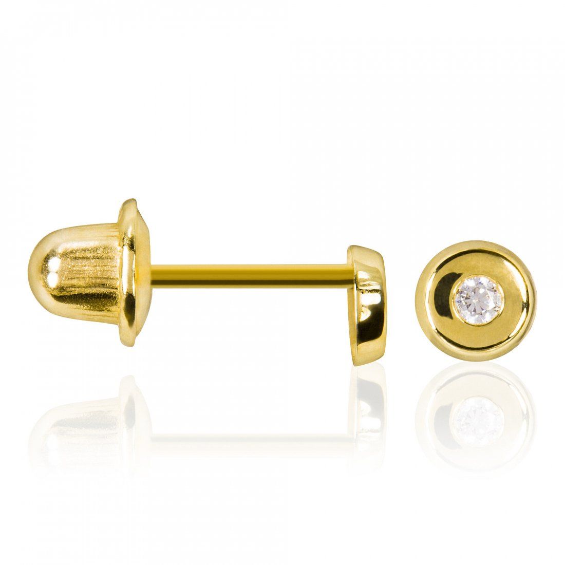 L'instant d'or - Boucles d'oreilles 'Rond' pour Filles