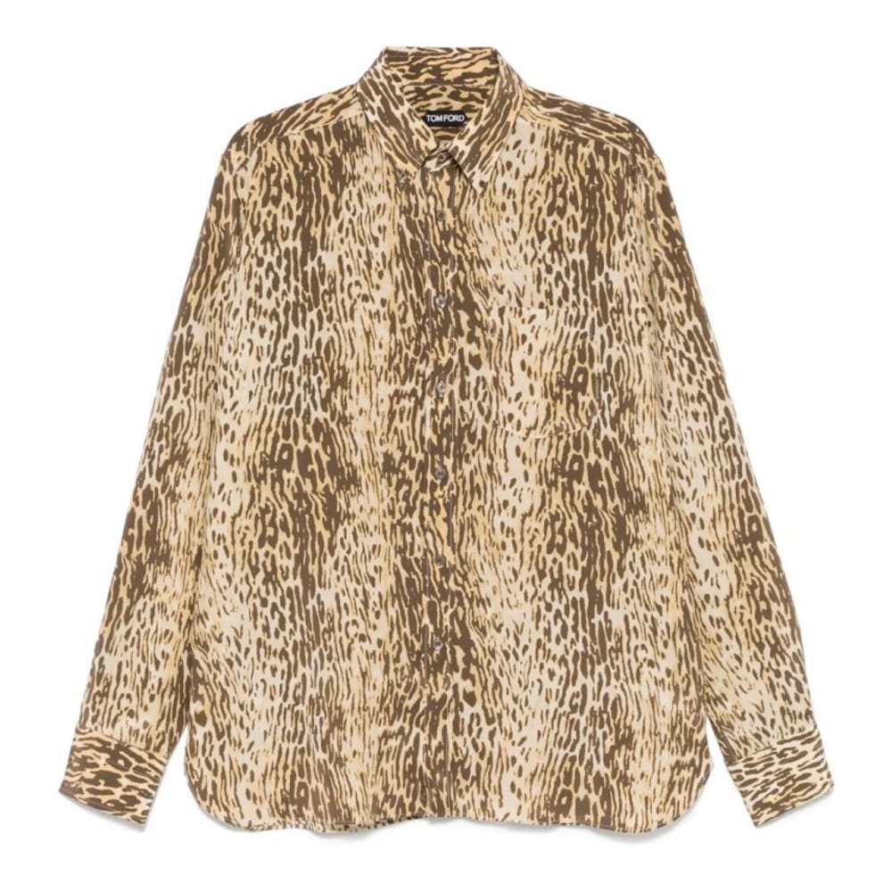 Tom ford - Chemise 'Animal-Print' pour Hommes