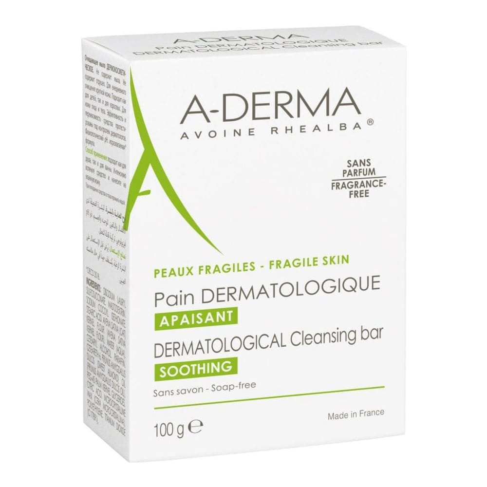 A-derma - Pain Nettoyant 'Les Indispensables Dermatologique Apaisant' - 100 g