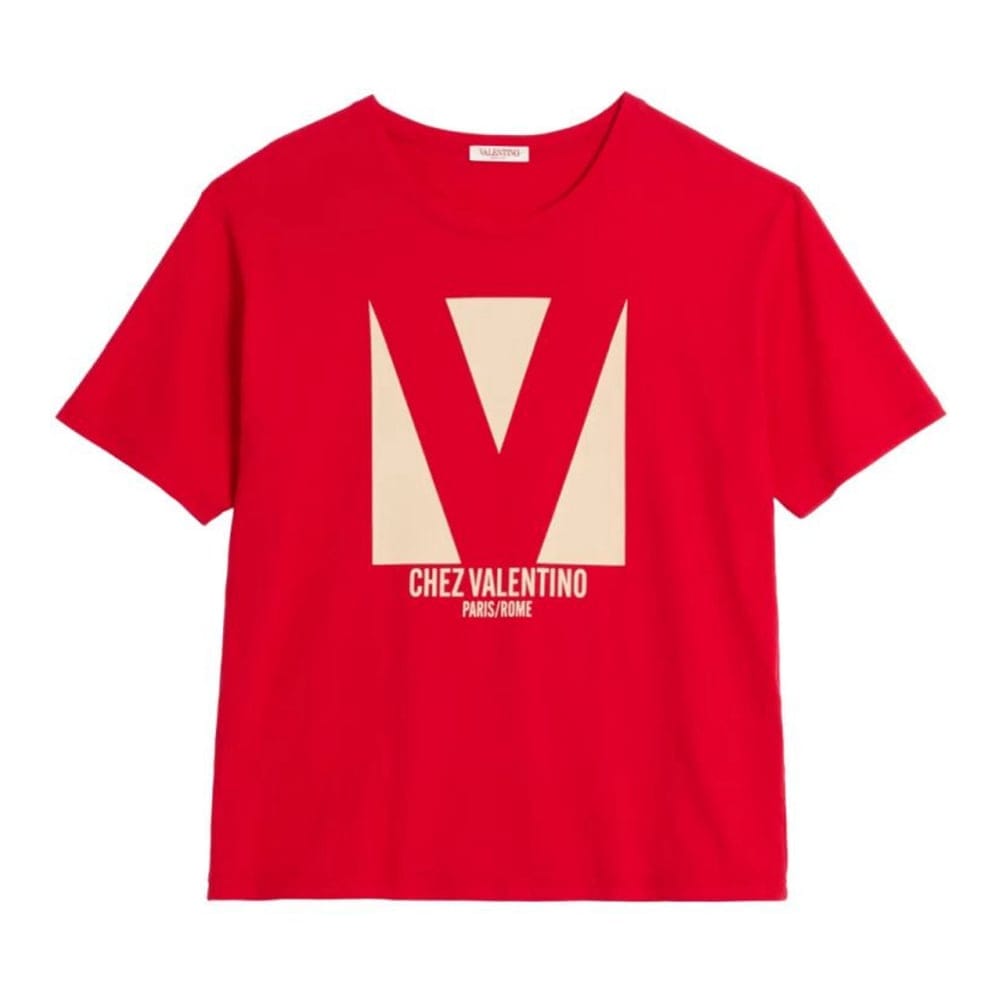 Valentino garavani - T-shirt 'Chez Valentino-Print' pour Hommes