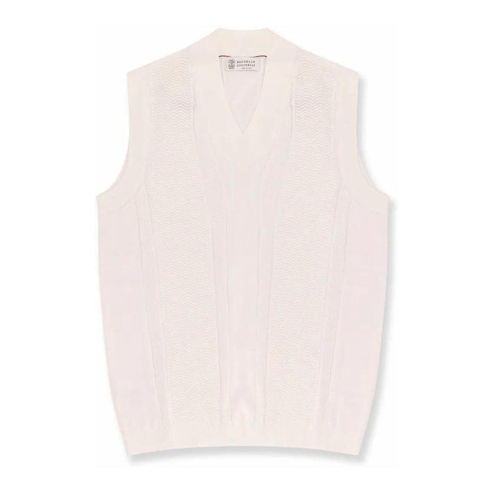 Brunello cucinelli - Gilet 'Jacquard Motif' pour Hommes