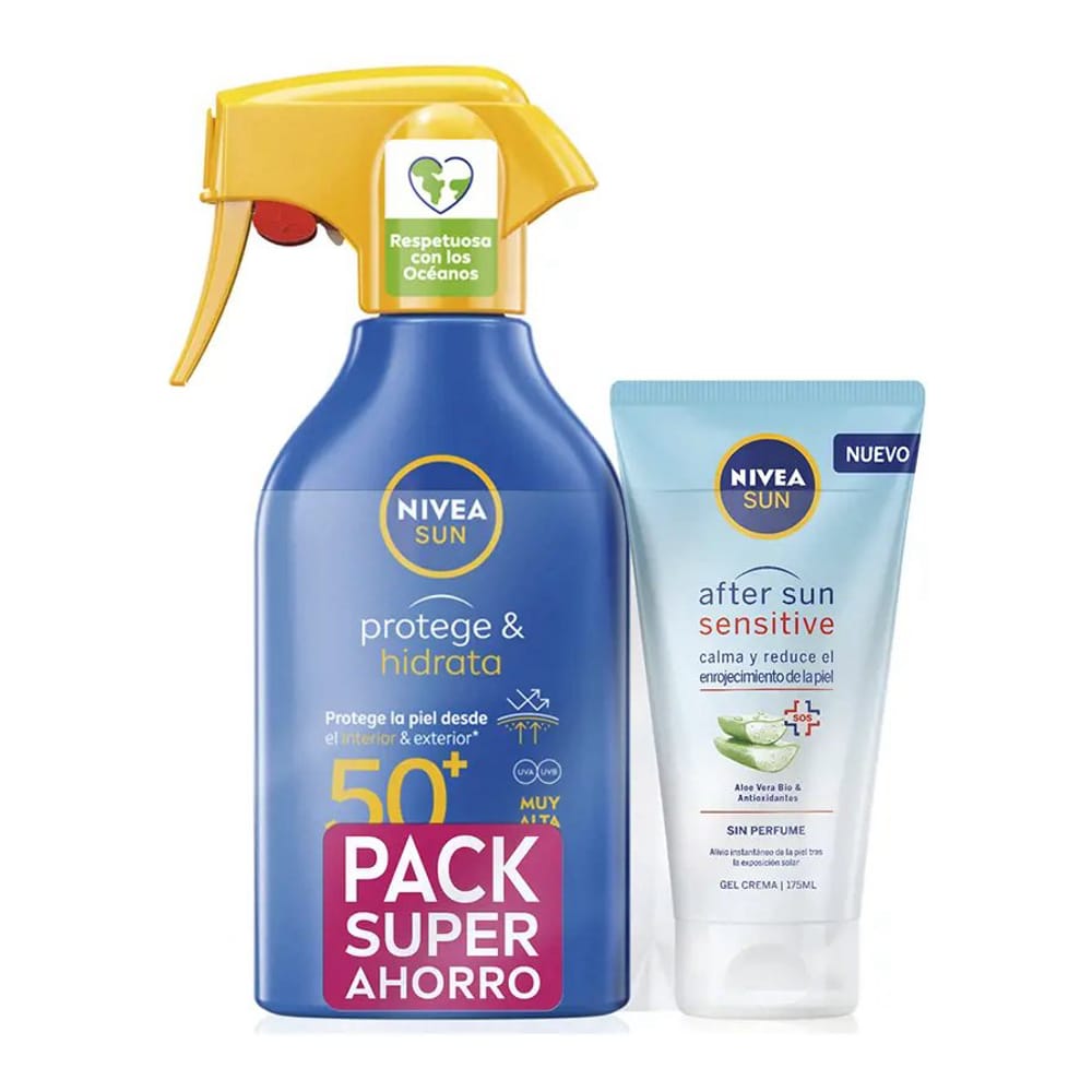 Nivea - Set de soins solaires 'Sun Protect & Moisture Gun SPF50' - 2 Pièces